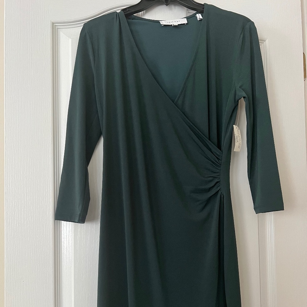 NWT Green Wrap Dress